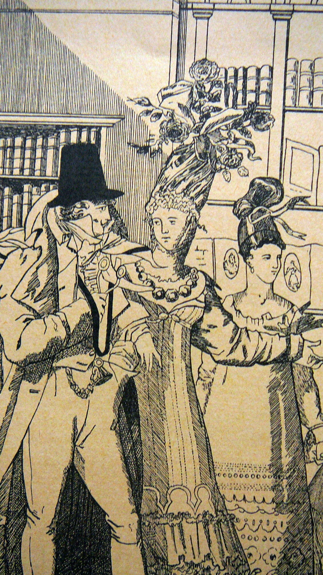 Displays 20th century "rare books of Jean de Bonnot".