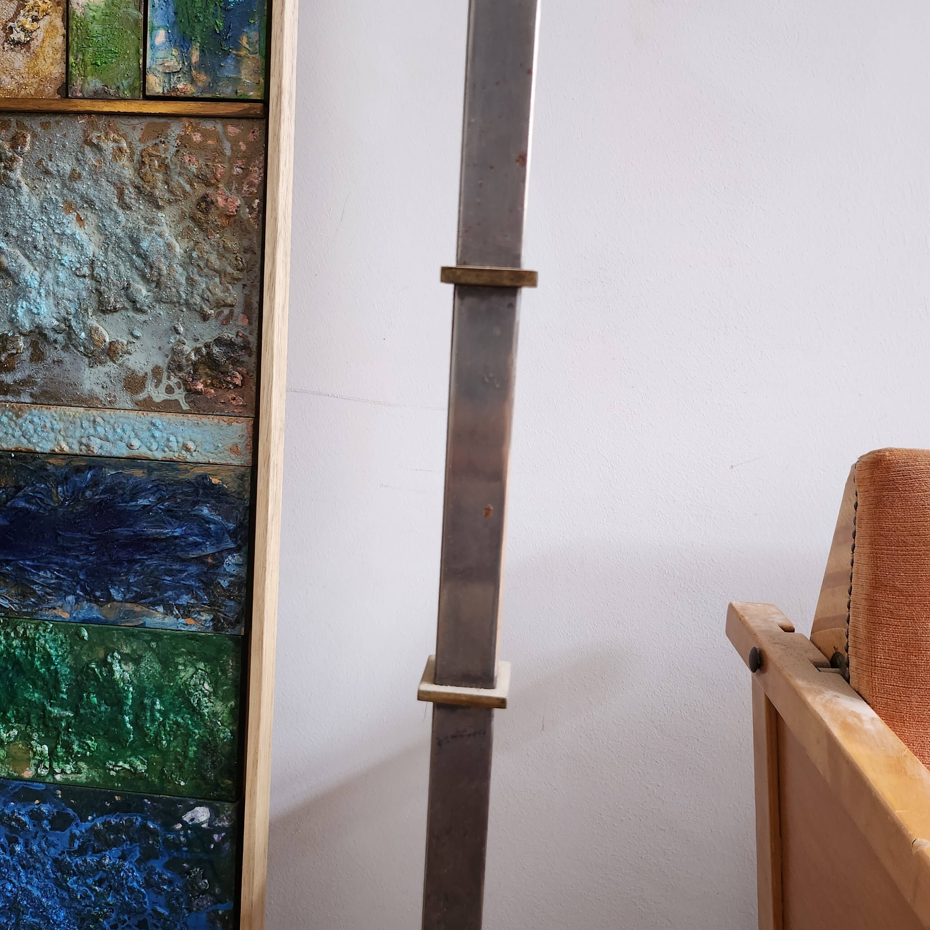 Brass and chrome floor lamp 60s