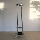vintage standing coat rack | 70s | chrome