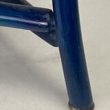 Set of 4 sculptural rattan bamboo dining chairs, Flechtatelier Schütz, Germany 1980s