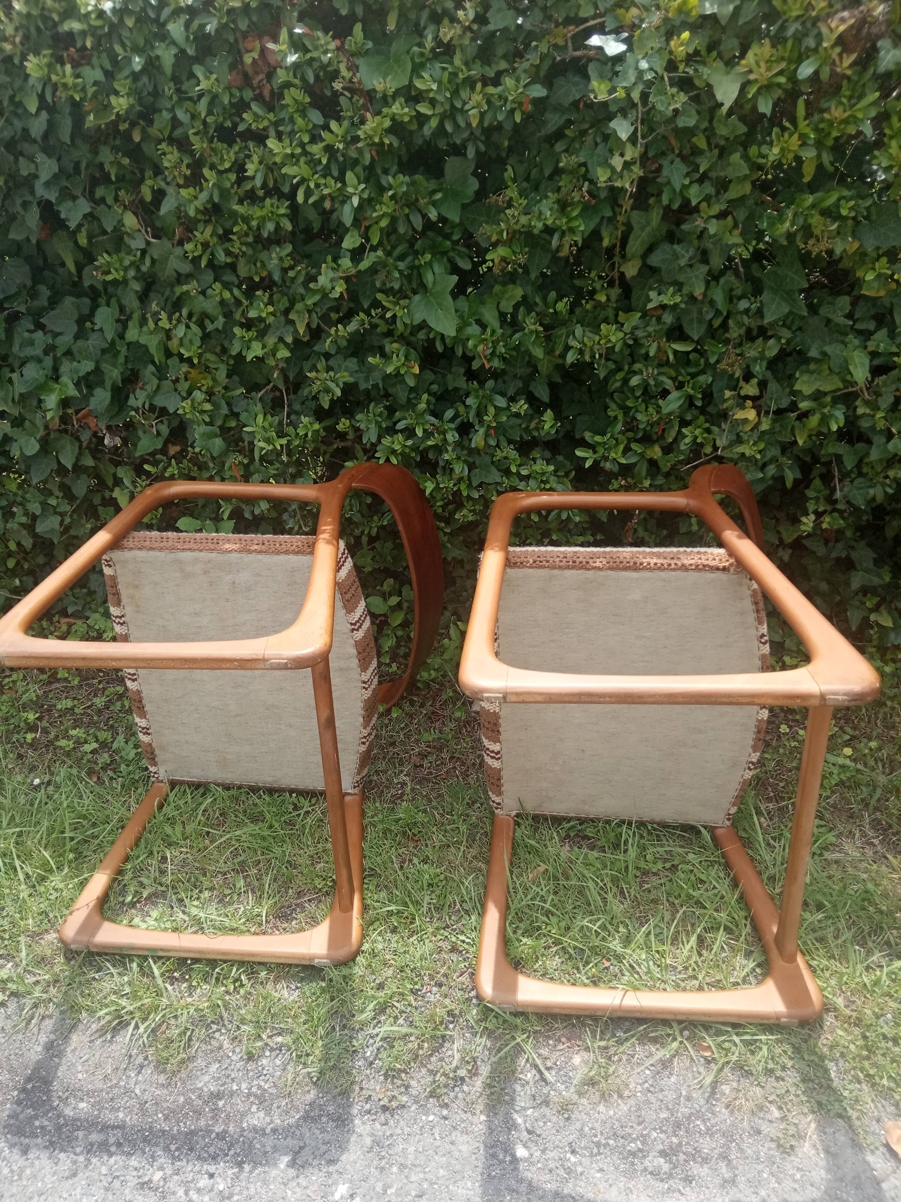 Baumann armchairs sled model