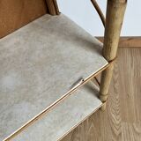 Rattan bookcase shelf