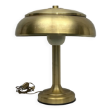 Vintage Ministerial gilded table lamp. Italy 1950s