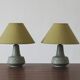 Scandinavian Ceramic Table Lamps, Set of 2