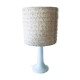 Lampe vintage blanche opaline