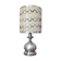 Seventies lamp brushed aluminum and wool