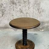 Vintage oak pedestal table