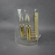 1970s Brass and Bubble Glass Wall Lamp, Germany
