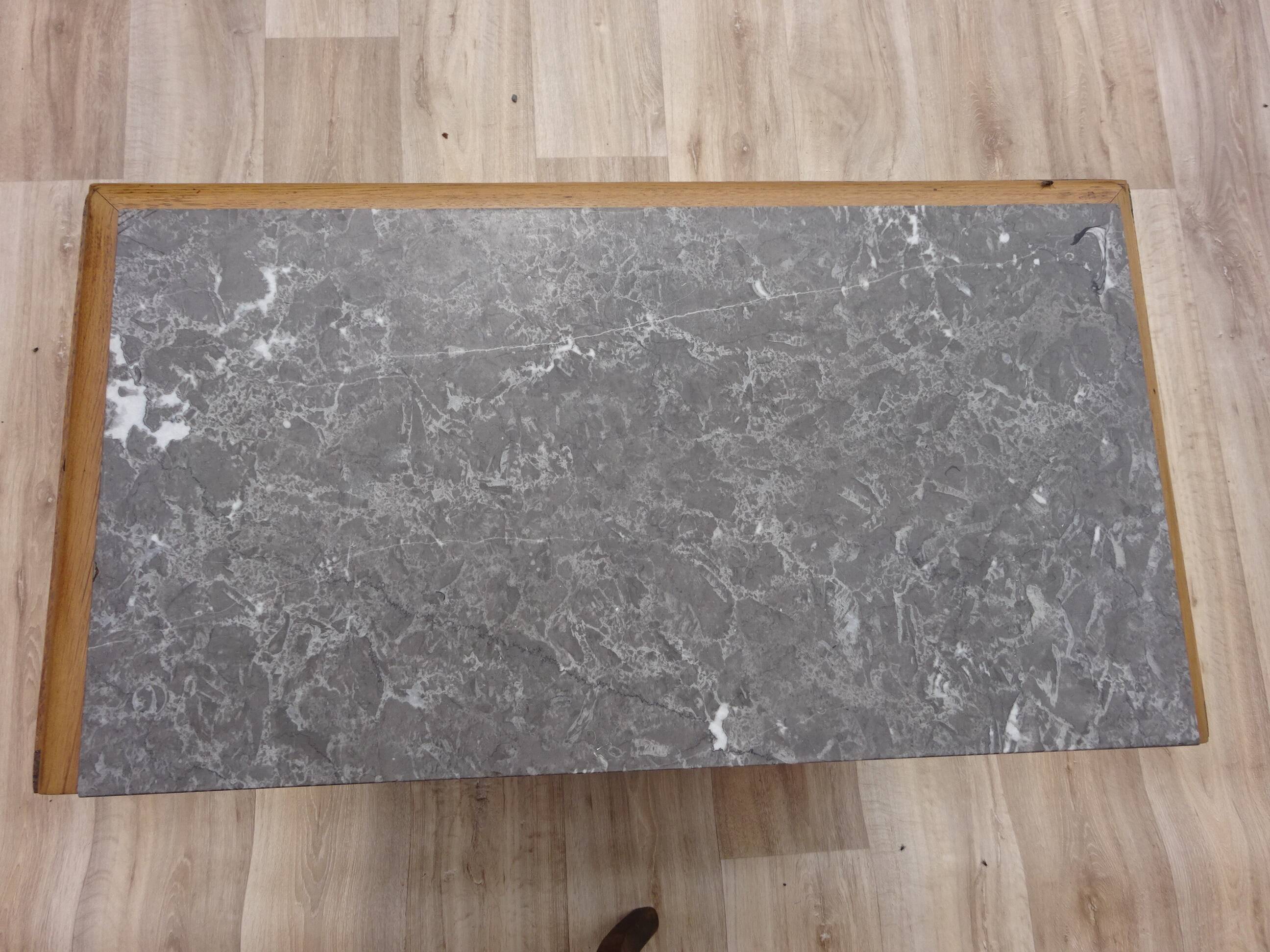 Art Deco bedside table in oak, restored