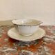 Saucière Limoges A. Lanternier 1911 liseré or et bleu