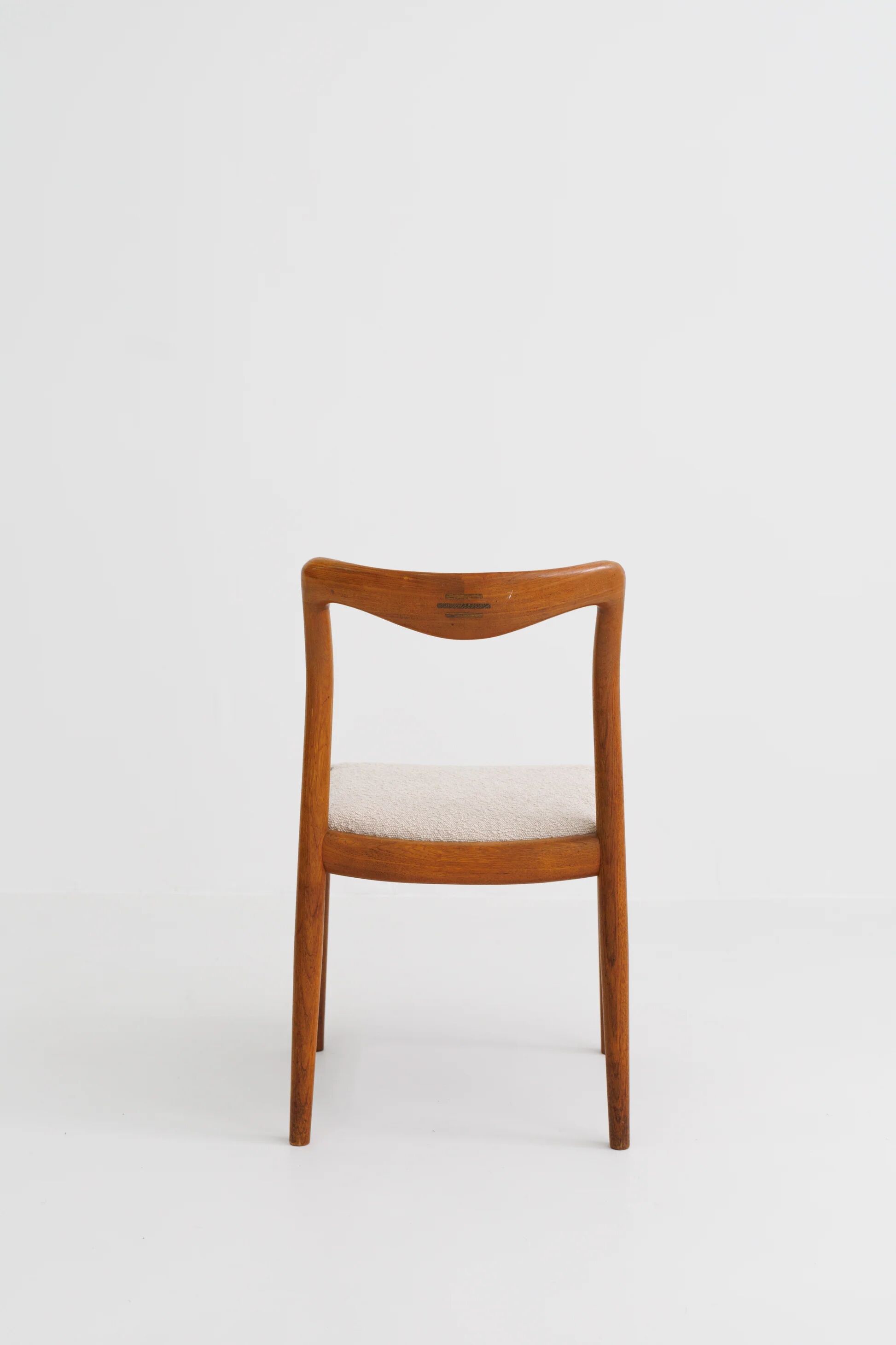Set of 2 mid-century Danish dining chairs by H.W. Klein