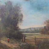 Oil on canvas Landscape nineteenth century