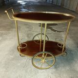 Vintage mahogany roll bar