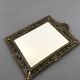 Vintage wall mirror t brass frame, italy, 1950 s