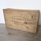 Old wooden box from the department stores of Bordeaux