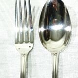 12 Louis XIV style silver cutlery sets