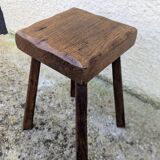 Brutalist Stool 60s 70s Mid Century Treated Countryside Mountain