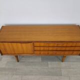 Scandinavian teak sideboard 152 cm vintage Danish design