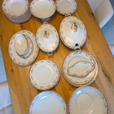 Complete Table Service Limoges William Guérin & Co - 20th Century Porcelain