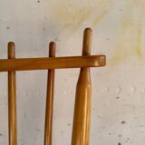 Set of 6 Honey Brown Solid Beech Wood Dining Chairs by De Ster Gelderland, 1960s