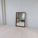 Mid-century modern walnut mirror, Sweden, 1960s