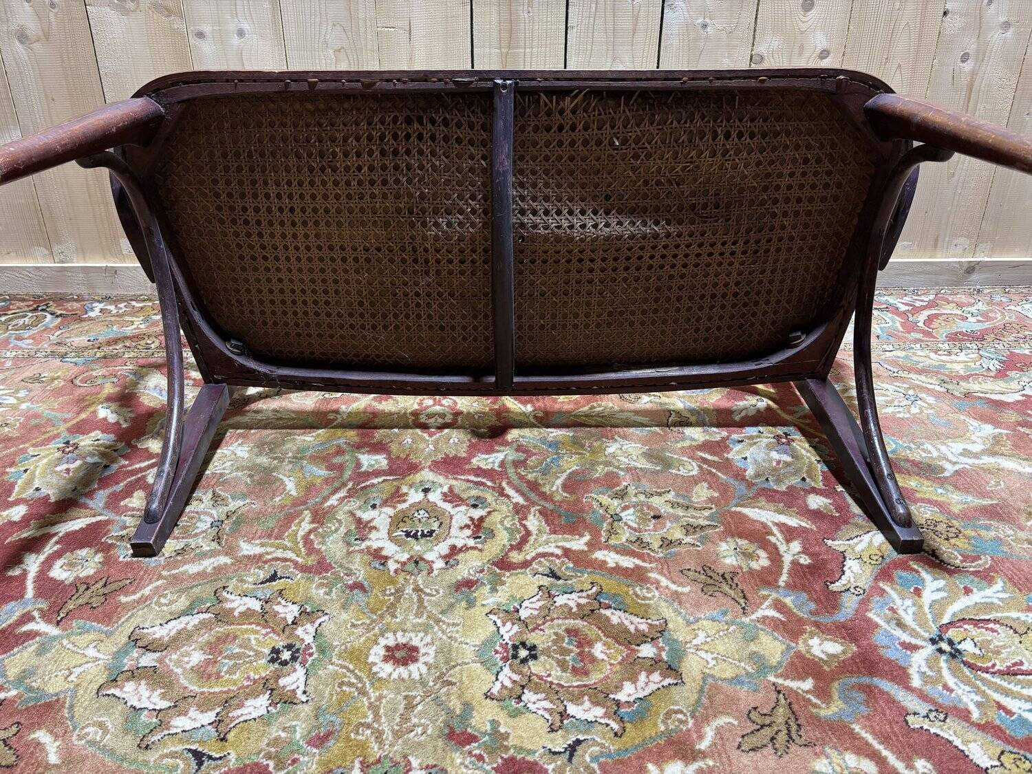 Thonet bench in mahogany