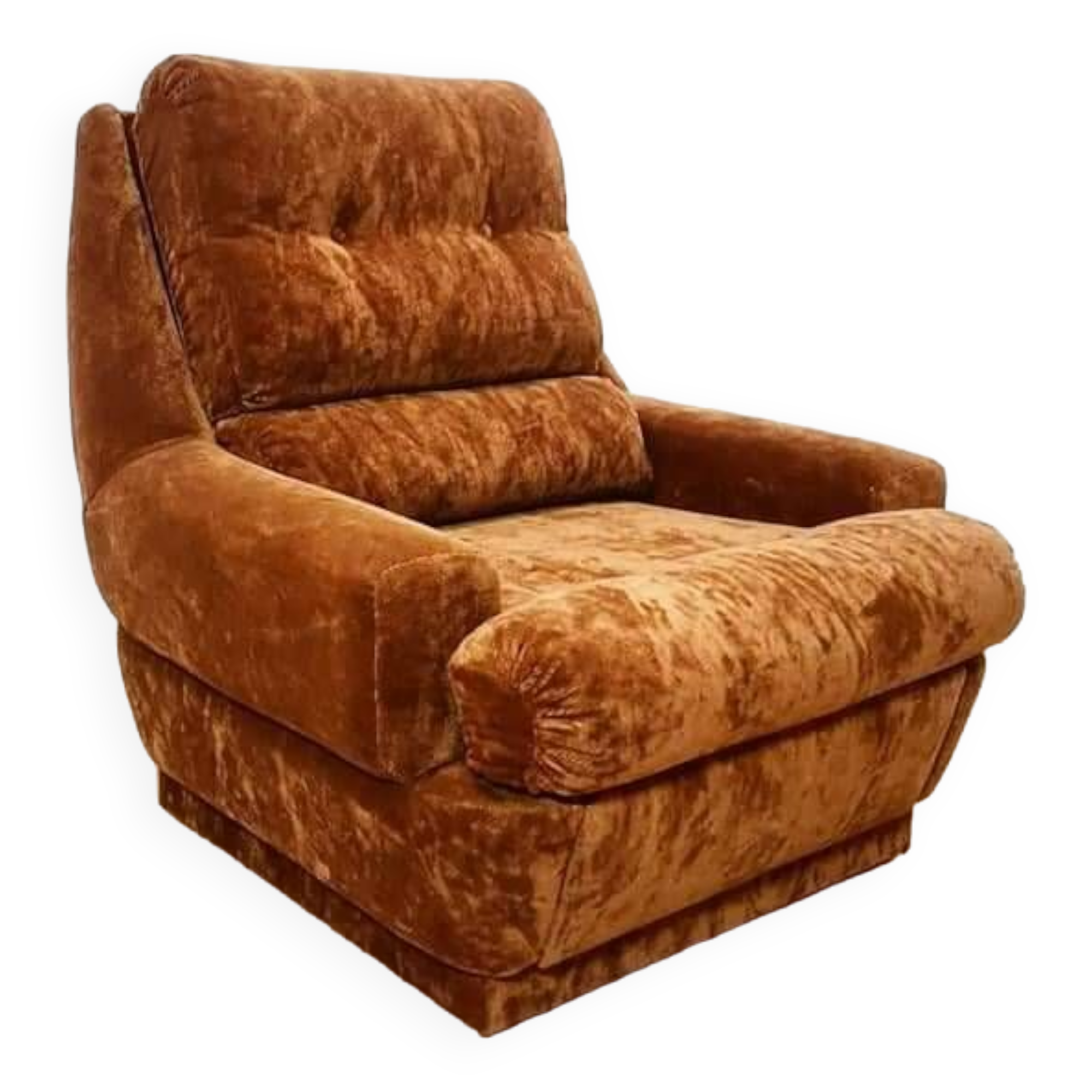 Velvet armchair from the 70s