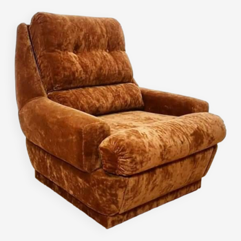 Velvet armchair from the 70s