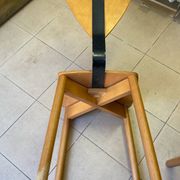 80s Italian chairs, in wood and metal