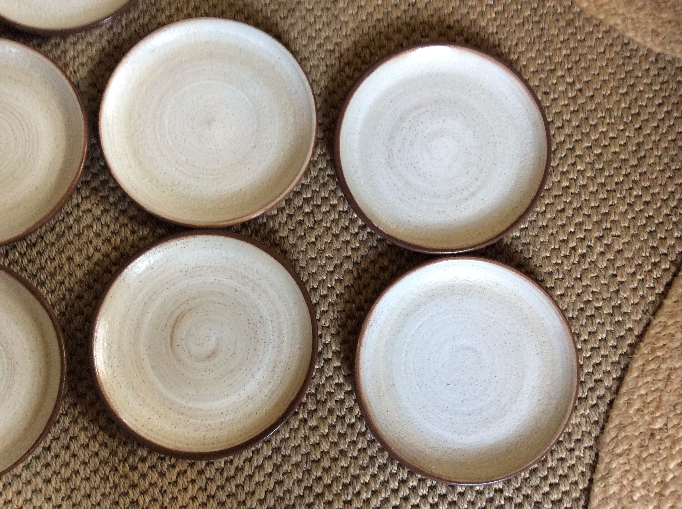 Series of 9 sandstone plates