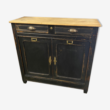 Former Parisian black patina buffet