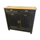 Former Parisian black patina buffet