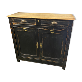 Former Parisian black patina buffet