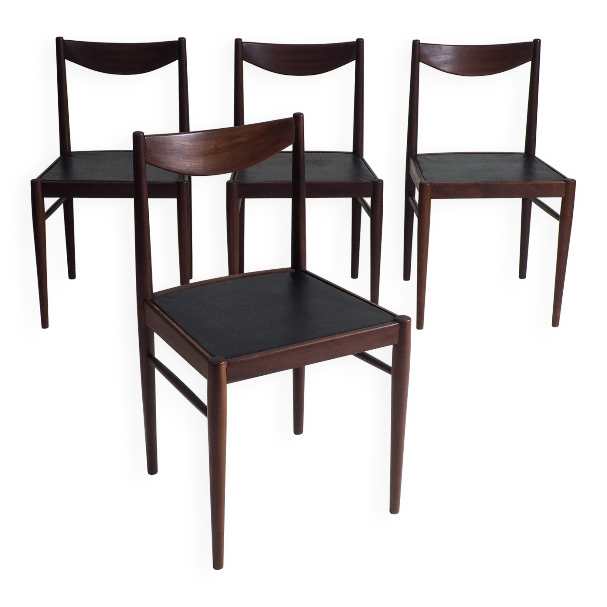 Set of 4 mid-century dining chairs