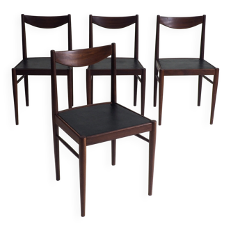 Set of 4 mid-century dining chairs