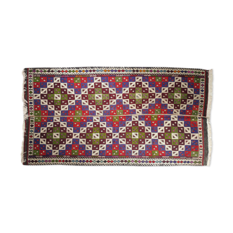 Tapis kilim fait main anatolien 138 x 268 cm