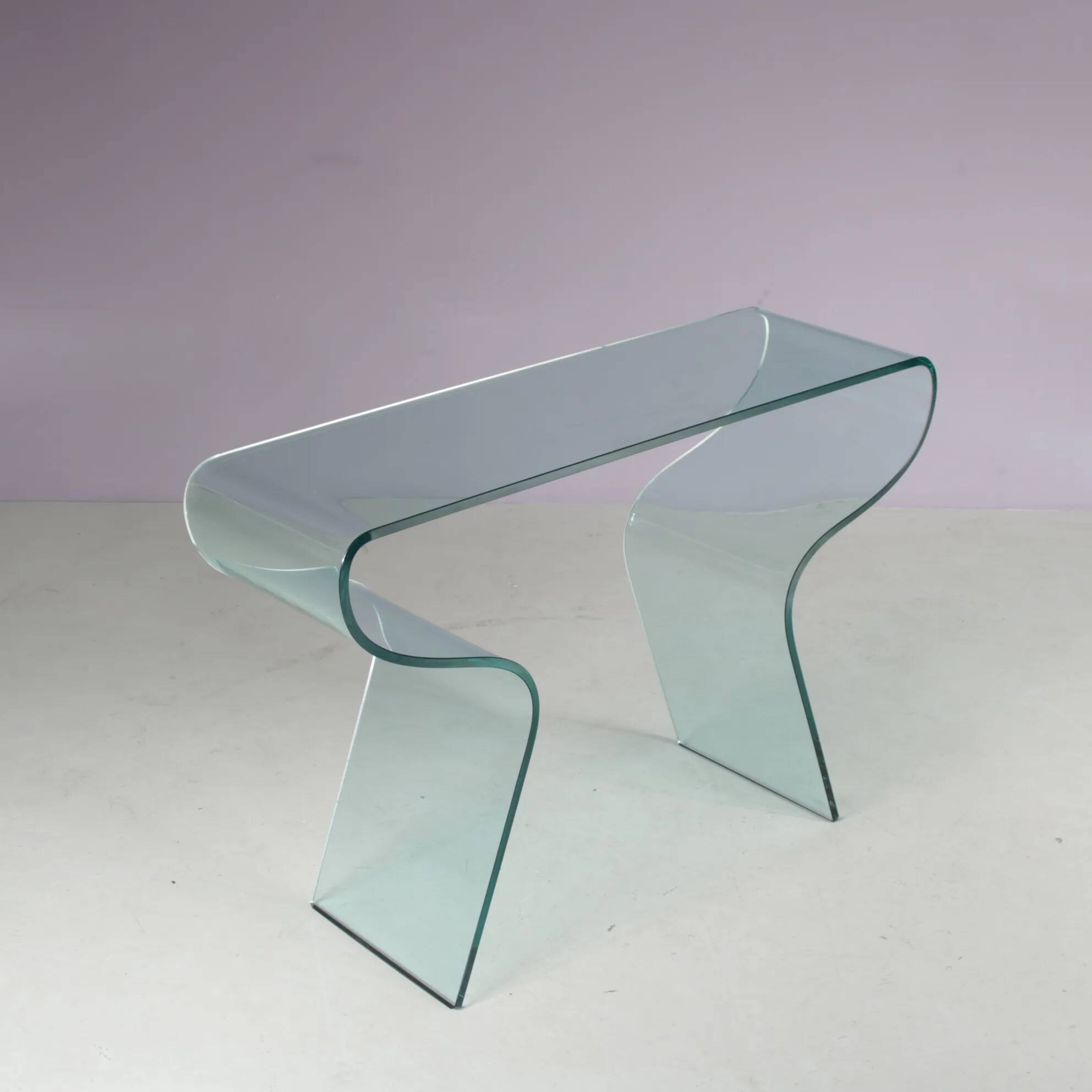 Console table "Charlotte" from the 2000s by Prospero Rasulo for Fiam, Italy.