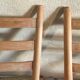 Pair of vintage chairs 1960-80's in beech braided rope
