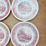 5 assiettes plates Badon