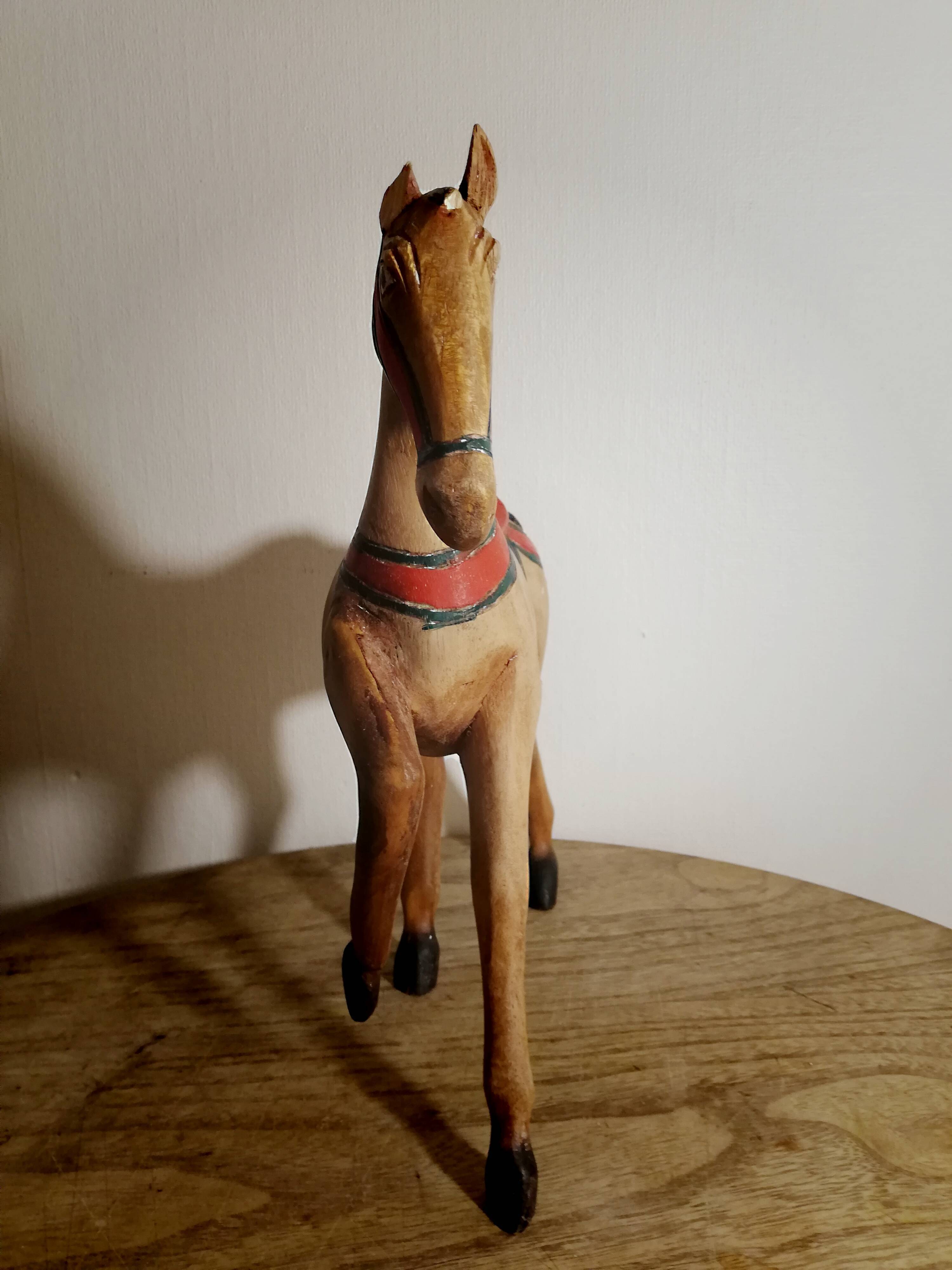 Vintage wooden horse