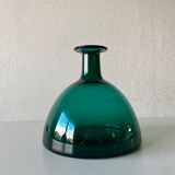 Blown glass vase signed holmegaard 1961