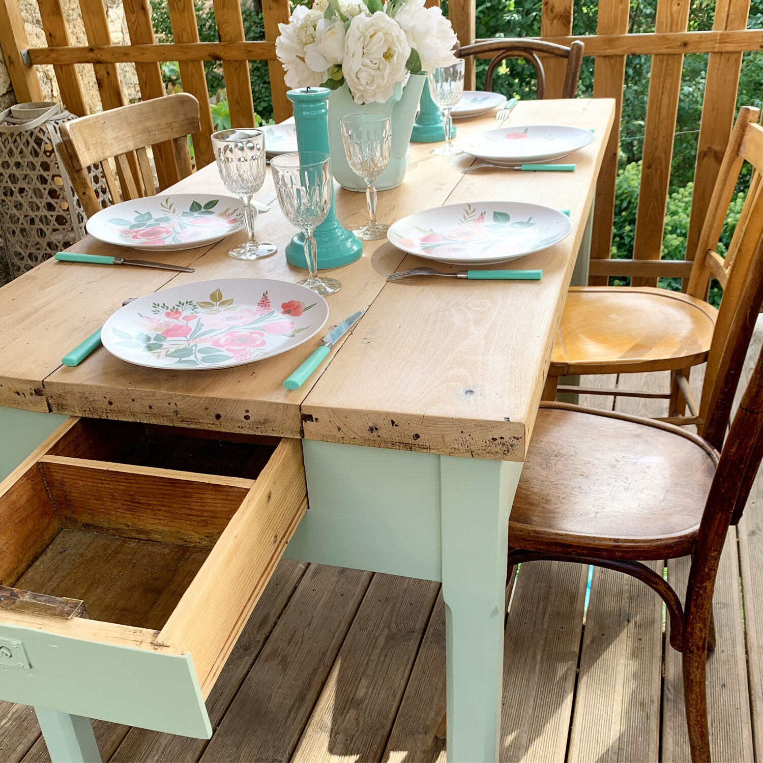 Vintage farm table