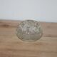 Vintage clear moulded glass flower holder – Flower holder – Ø 10 cm