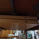 Scandinavian-style teak dining table in the 60s