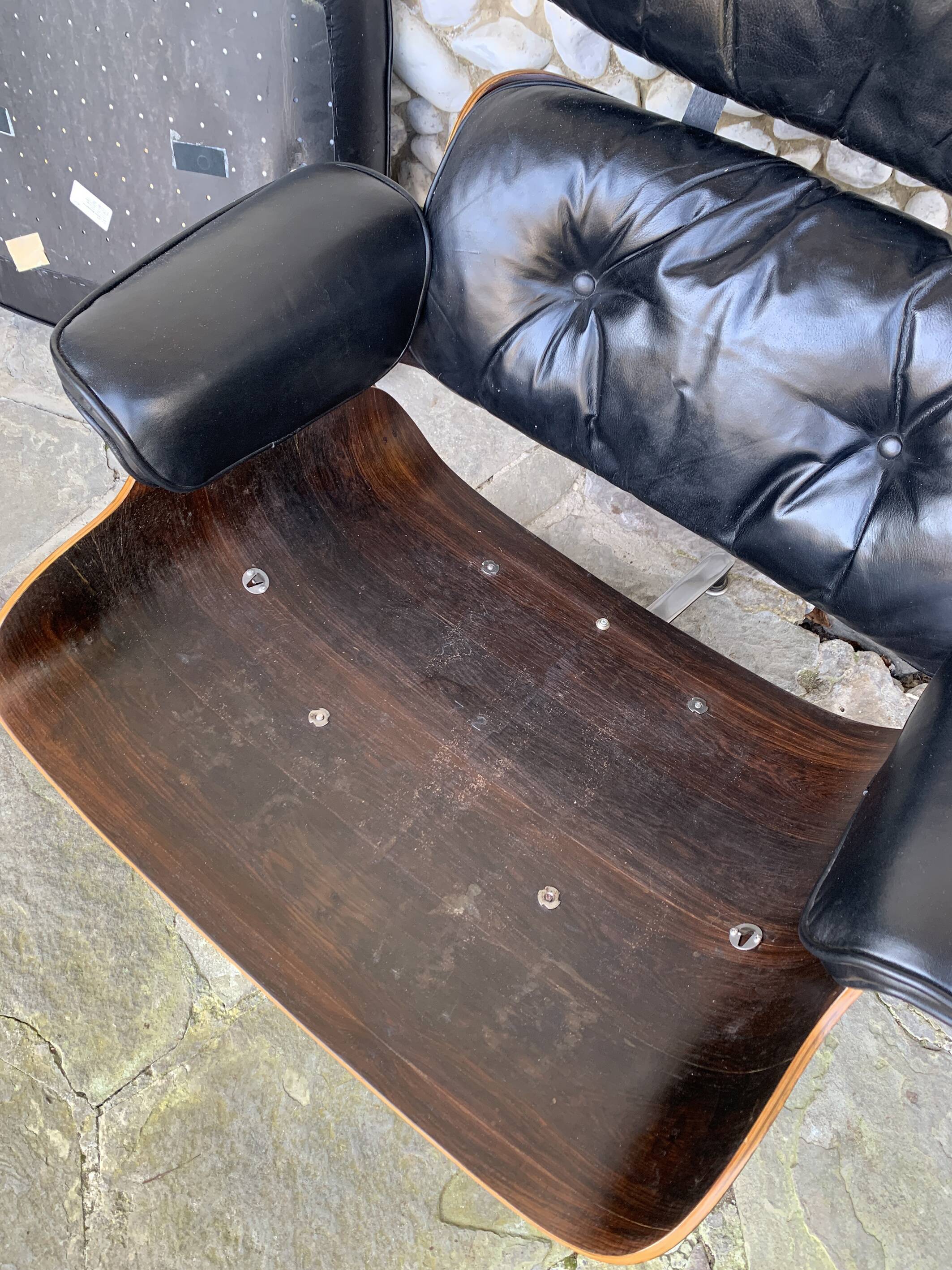 Herman Miller Lounge chair & ottoman palissandre Charles & Ray Eames 1960s