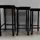 Chinese pull out tables in lase black