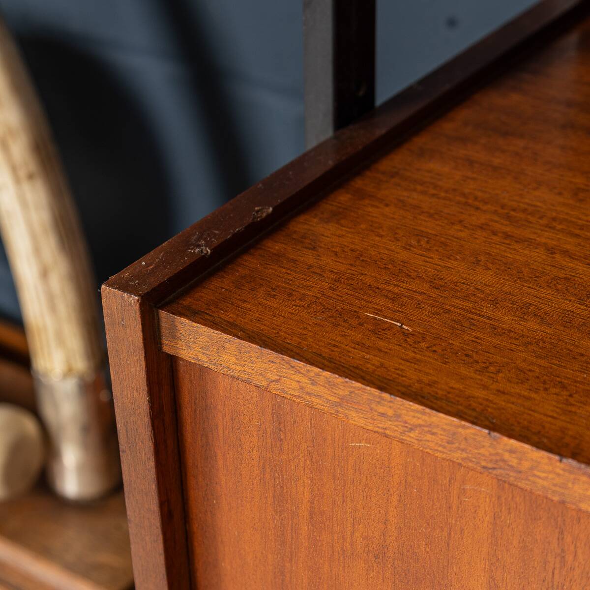 Vintage 20thc italian modular teak wall cabinet c.1960