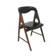 Scandinavian teak chair with imitation leather upholstery, Denmark, 1960
