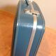 Blue vintage flight attendant suitcase, 60s - 70s
