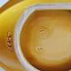 Vallauris yellow wood effect slip pocket emptier